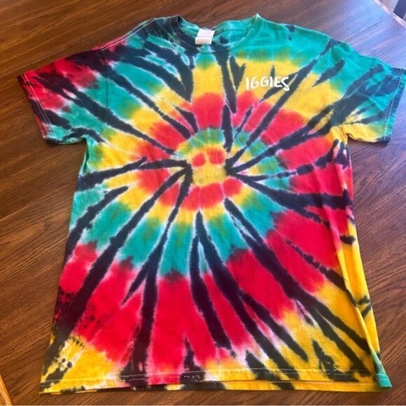 Iggie's Oasis, Bolongo Bay, St. Thomas USVI, tie dye unisex crewneck tee Medium - Picture 15 of 15